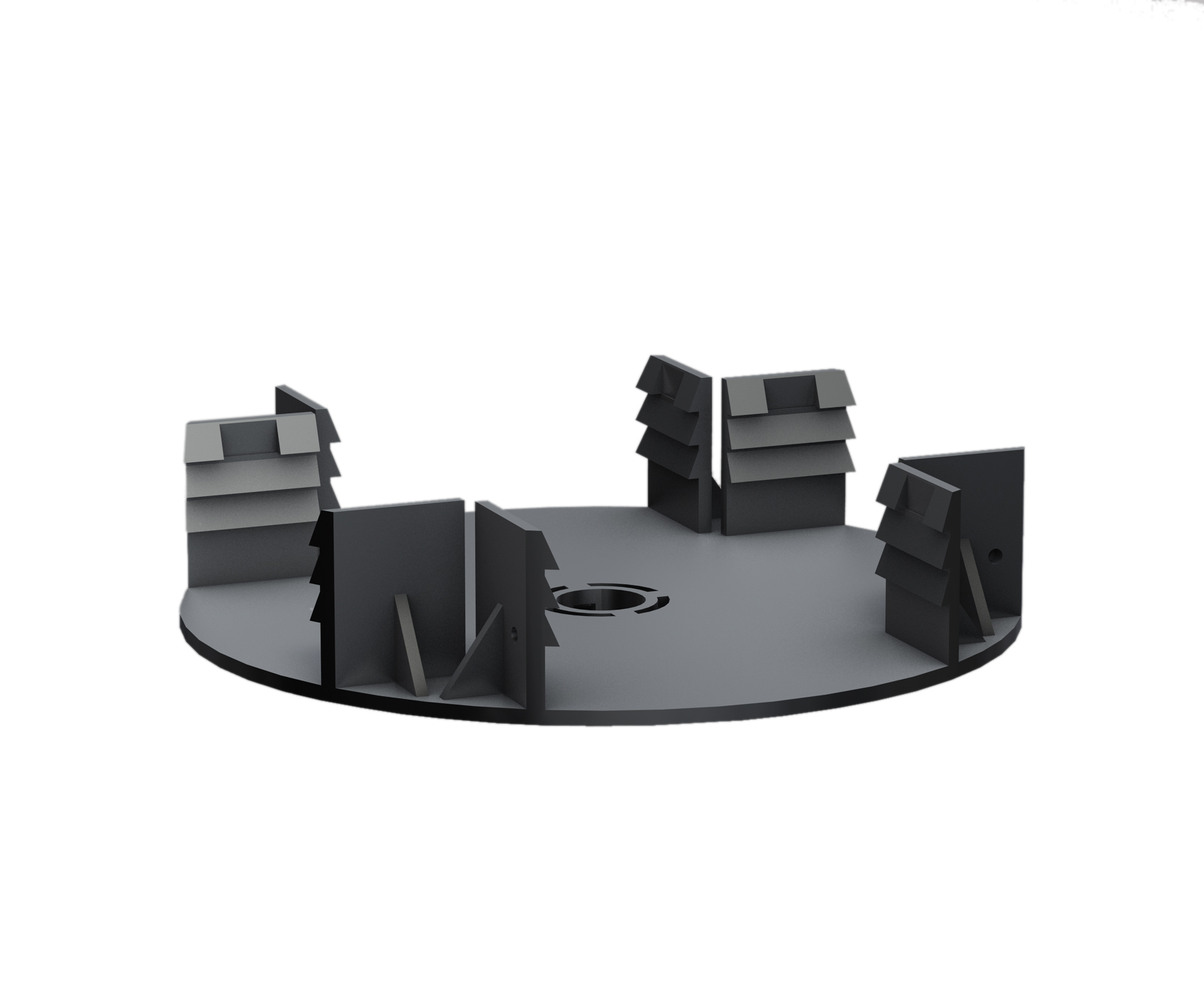 Kovalex Terrassenlager 0  zum Ausbilden einer selbstaussteifenden Rahmenkonstruktion - Farbe: Schwarz