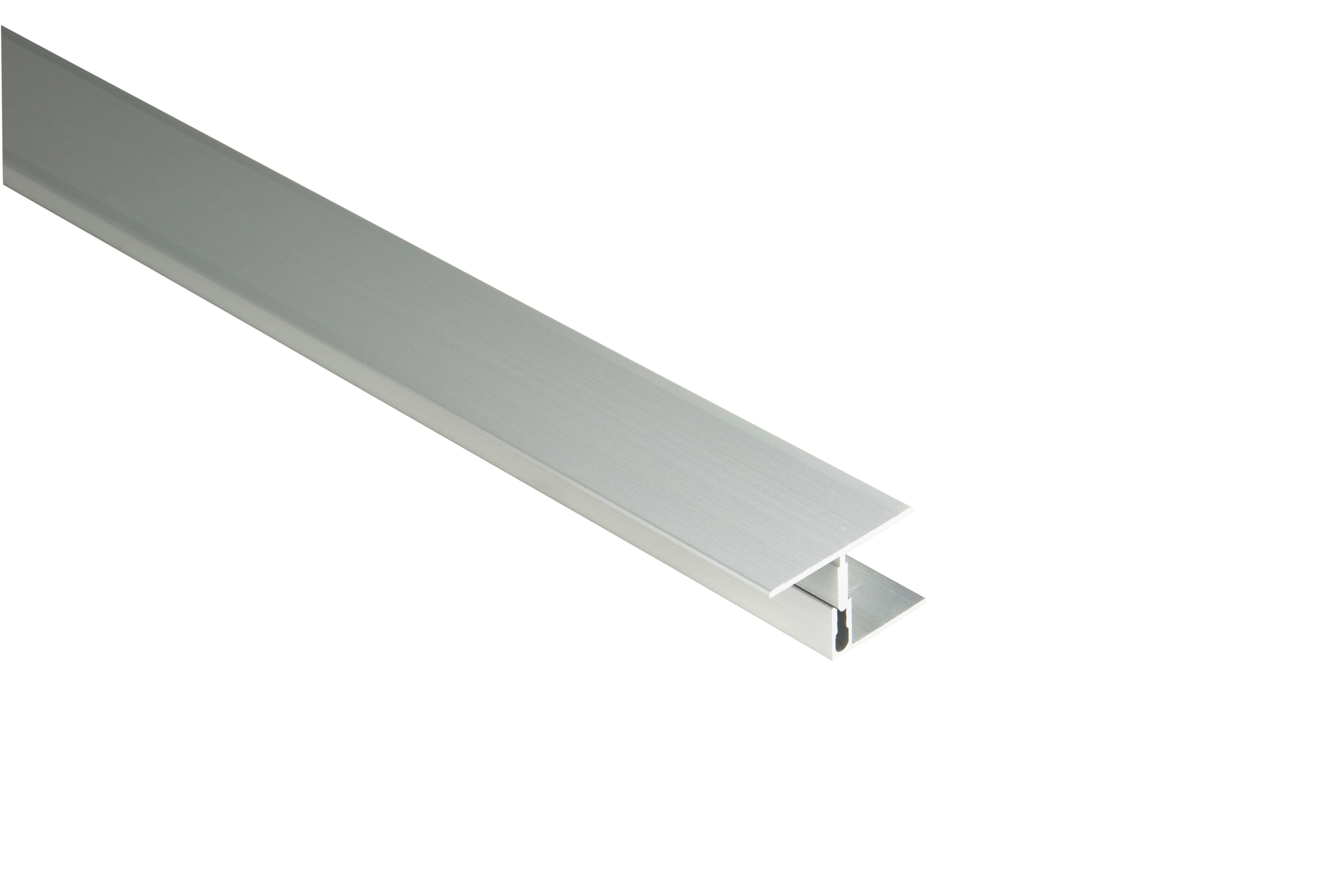 Kovalex Aluminium Übergangsprofil mit Befestigungsprofil - Farbe: Alu-Silber - Abmessung: 60x23x2.500 mm