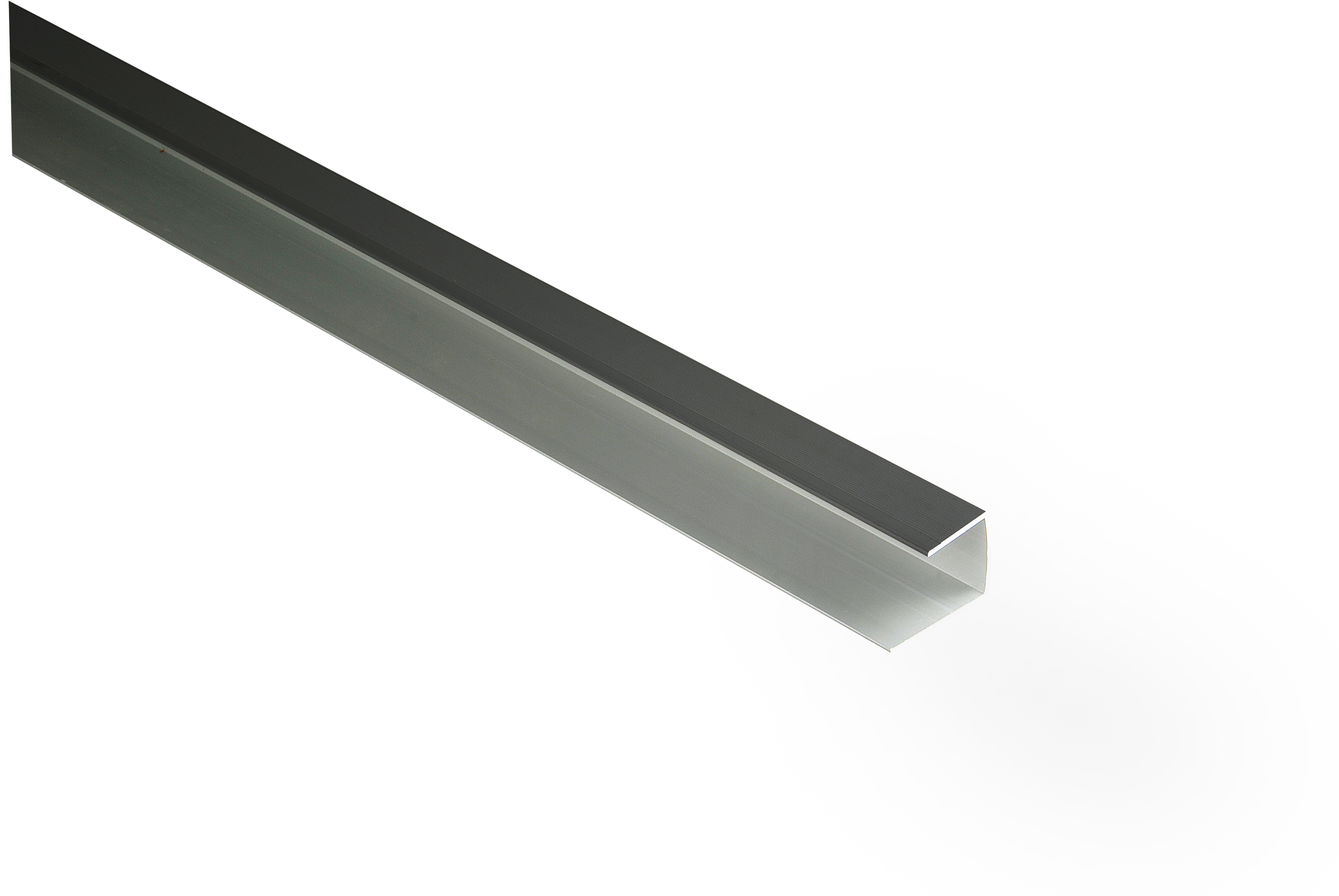 Kovalex Aluminium-Einfassprofil (U-Profil) für 26 mm Dielen - Farbe: Anthrazit