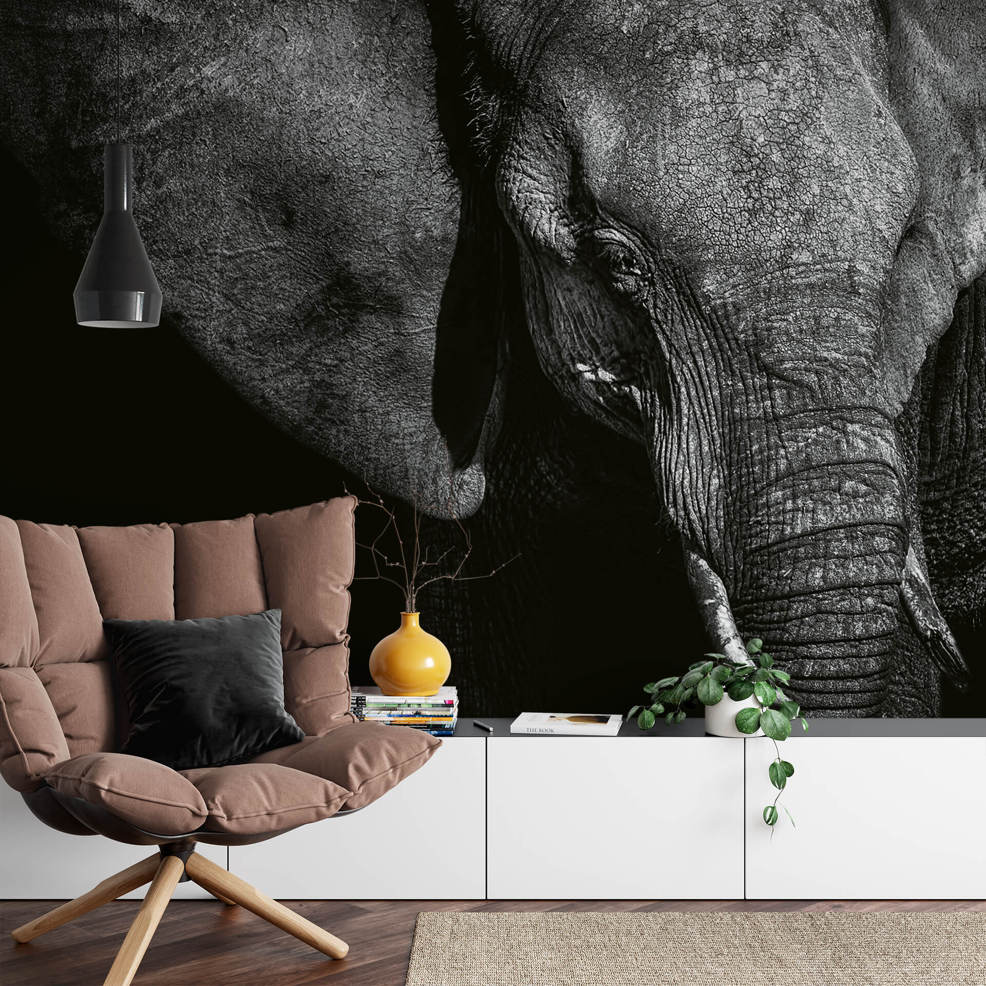 FOTOTAPETE BEAUTIFUL ELEPHANT für WOHNZIMMER by AS CREATION